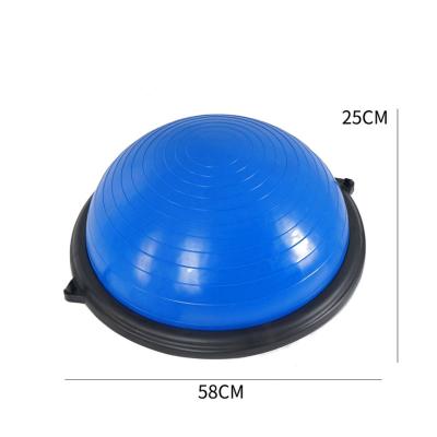 China HKGB1066 Anti-burst Half Bos Fitness PVC PP 65CM Bos Inflatable Balance Training Ball Yoga Hemisphere Ball for sale