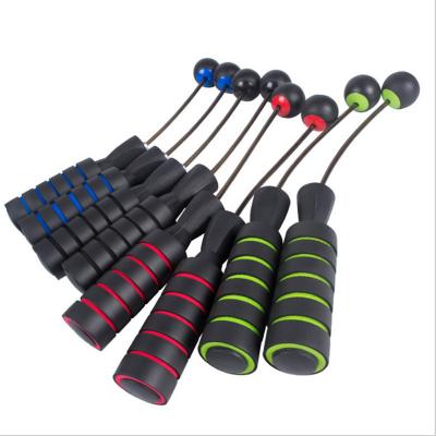 China Fast Speed ​​HKJR001 Customized Logo PVC Ball Cordless Rope Speed ​​Jump Jump Rope With Foam Handles for sale