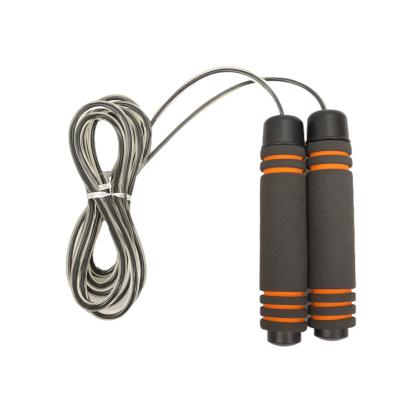 China HKJR165 Durable Adjustable Foam Handles PVC Fitness Jump Rope Foam Grip Cable Jump Rope Jumping Handles for sale