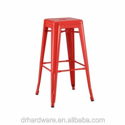 China Modern industrial metal outdoor bar stool with multiple colors for sale