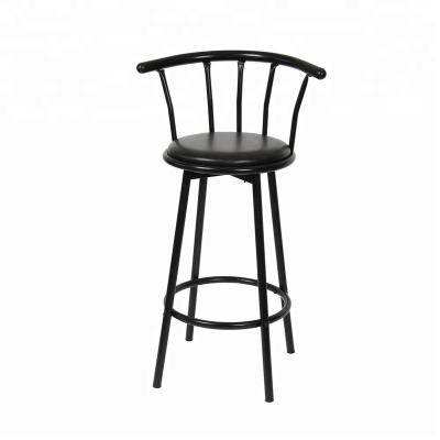 China New Design Modern Bar Chair Factory Bar Furniture Hot Sale Metal Bar Chair With PVC Cushion for sale