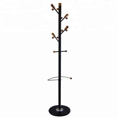 China Durable Modern Home Bedroom Coat Hanger Rack Living Room Metal Coat Rack for sale