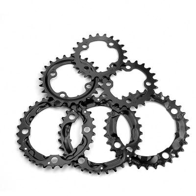 China Mountain bikes chainwheel 22T 24T 30T 32T 40T 42T 44T mountain bike chainrings 64/96/104BCD round PROWHEEL steel/alloy mtb chainrings for sale