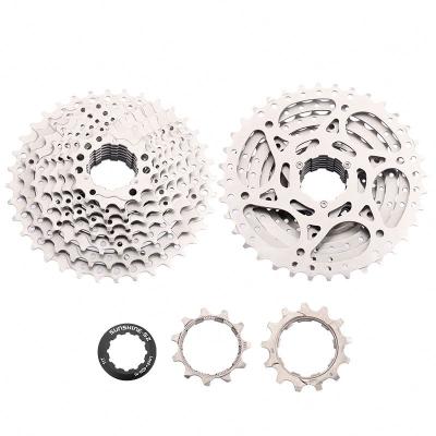 China Steel SUN 9 speed 11-32T 9S MTB bicycle cassette flywheel compatible for SHIMANO M370 M390 M4000 parts mountain bicycle flywheel for sale