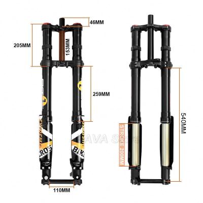 China Mountain Bikes Fastace MTB Bicycle Inverted Fork 29er Pressure Reverse DAC Adjust Electric Dirt Bike Fork for sale