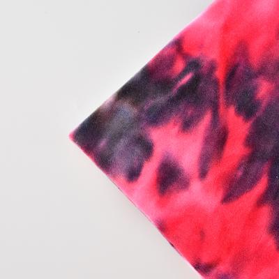 China Latest hot sale stretch tie dye cheap fabric sales 92%polyester 8%spandex for tie dye fabric for sale