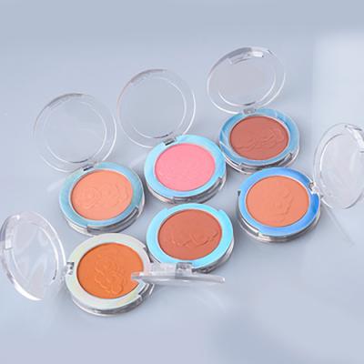 China High Waterproof Pigment Single 6 Color Blush Makeup Private Label Waterproof Blush Suit For Face Makeup for sale