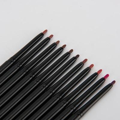 China Makeup 12 Colors Waterproof Lip Liner Pen Eyeliner Waterproof Lip Beauty OEM Logo for sale