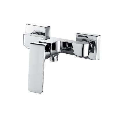 China Faucets Manufacturer Contemporary Single Handle Brass Shower Mixer Tap Exposed Bathroom Shower Faucet for sale