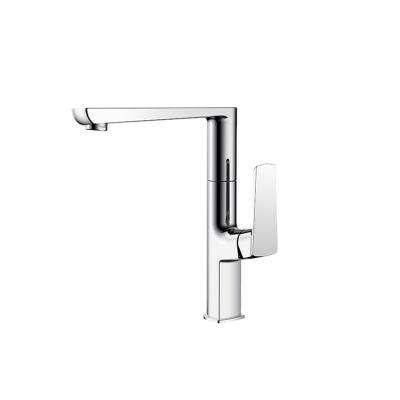 China With Modern Brass Slide Bar Hot And Cold Sink Faucets Deck Mounted Single Handle Water Mixer Tap Kitchen Faucet for sale