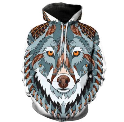 China Digital Printing Hooded Sweater Men's Anti-wrinkle 3D Pullover Hoodie for sale