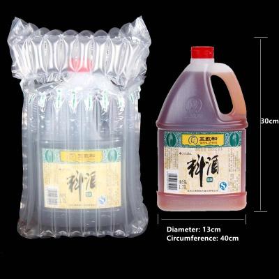 China PE Height 30cm Perimeter 40cm Air Column Inflatable Bag Wine Bottle Envelope Bag Anti-pressure Shock Mail Protective Pouch for sale