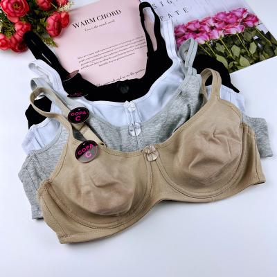 China Adjust-Straps 100% Anti-Static Quick Dry Cotton Antibacterial Nursing Bra Maternity Underwear Nursing Bra for sale