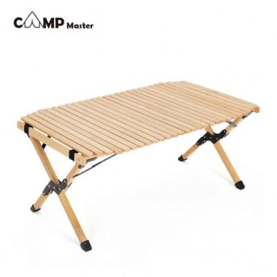 China Leg is Simple Folding 2020 Hot Vendor Beech Wood Fold Picnic Wooden Roll Camping Table for sale