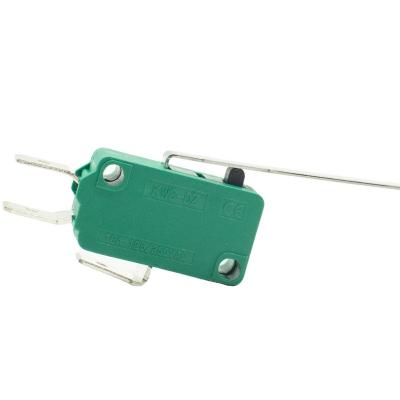 China New Omron Electronic Device 2022 Push Button Micro Rocker Limit Switch Arcade Blade Waterproof KW 2nc Long Lever for sale