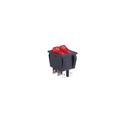 China RK 1-22 1X1X2N 16A 250V DC Waterproof Electronic Device CE Momentary Rocker Switch for sale