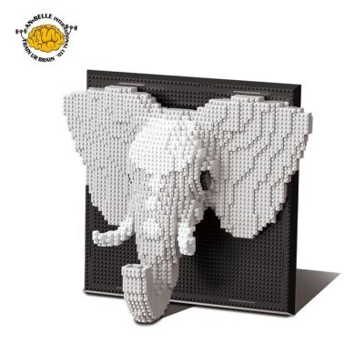 China Toy New Assembly Building Blocks Statue Elephant Brick Home Room Decoration Animal Main Decor for sale