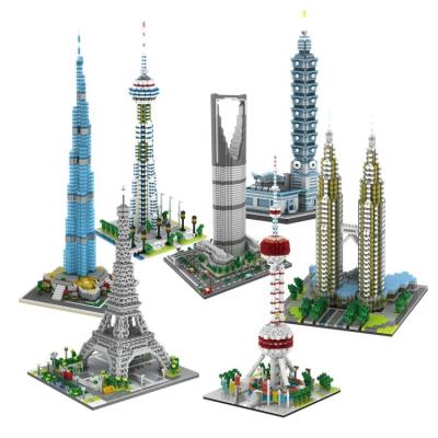 China World Famous Architecture Building Block World Famous Building Toy Diamond Block for sale