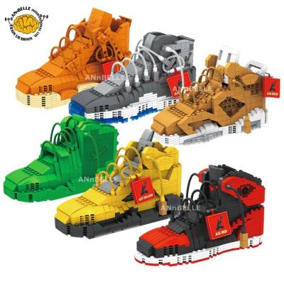 China Building Toy Basketball Shoes AJ Model Sneaker Block Model Set for sale