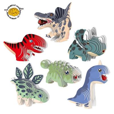 China DIY TOY New DIY Toys Creative Dinosaurs Animal Ocean Jigsaw Sticker 3D Boat Christmas Promotion To Give Away Souvenir for sale