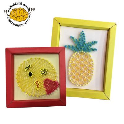 China STEM Toys Pineapple String Art Face DIY Paper Toys for sale