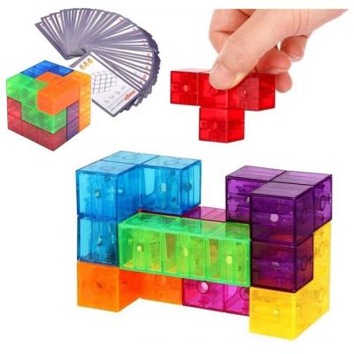 China Plastic Toy Magnetic Soma Building Block Building Block With Magnet Soma Cube With 54 Cards Instruction for sale