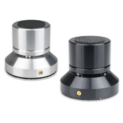 China CNC M6 M8 Black Silver Brass Copper Cone Isolation Stand Feet Aluminum Speaker Custom Rotating Audio High Fidelity Spike for sale