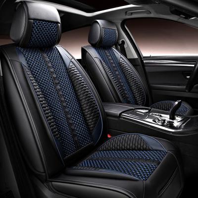 China 5D Half Pack Manufacturer Eco-friendly Leather Ice Silk Car Seat Cover Quality Assurance Of A Car Seat Cover for sale