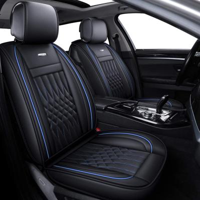 China Universal High End Leather Waterproof Durable PVC Accessories Car Interior Seat Covers Full Set Luxury Auto Car Seat Covers for sale