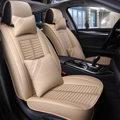 China Full Set 9pcs Car Seat Covers PU Leather Seat Covers Sports Car Seat Covers For Universal Cars Sports Seat Covers for sale