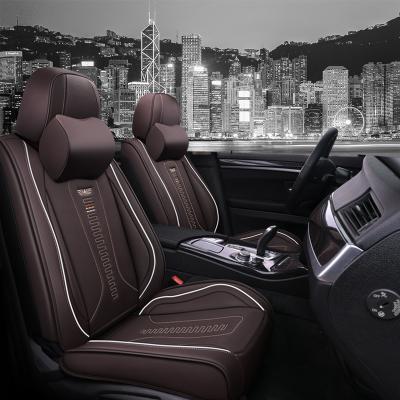 China Comefortable Car Seats Covers Full Set Car Cushion Car Seat Covers PU Leather Sports Style Universal for sale