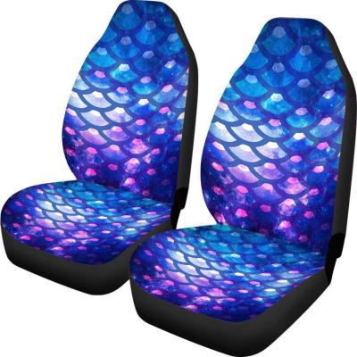 China 2021 Convenient Polyester Car Seat Covers 2pcs Designed Seat Covers Customized Cyberpunk Style Seat Covers Universal for sale