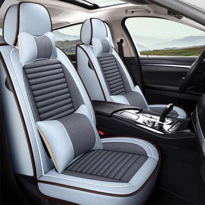 China Manufacturer Factory Front Sports RTS Car Seat Covers Full Set Breathable Universal Wholesale Canvas Star for sale