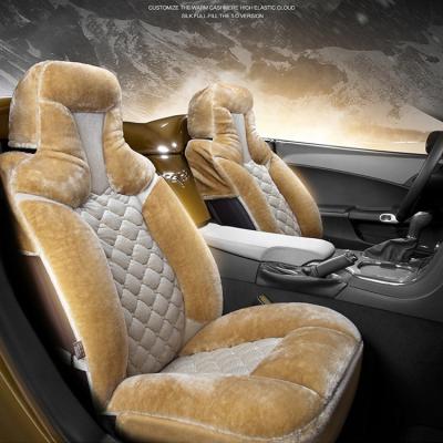 China Chef Manufacturer Design Plush Wool Leather Convenient Car Seat Cover For Universal Auto Seats for sale