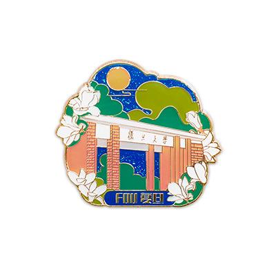 China Europe Fudan University Factory Custom Home Decoration Gift 3d Souvenir Fridge Promotional Tourist Magnet for sale