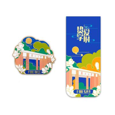 China Europe Fudan University Factory Custom Home Decoration Gift 3d Souvenir Fridge Promotional Tourist Magnet for sale