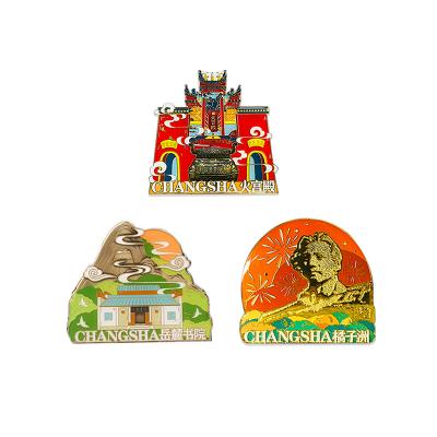 China Europe Manufacturer 3d Country Fridge Magnet Custom Tourist Souvenir Metal Fridge Magnet Zinc Alloy for sale