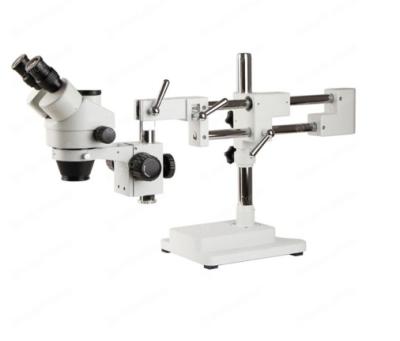 China Trinocular 7x-45x Dual Boom Stand Zoom Stereo Microscope with Adjustment (BM-400C-XTWZII) BM-400C-XTWZII for sale