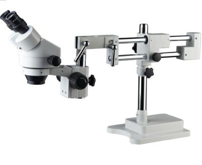 China Dual 7x-45x Boom Binocular Zoom Stand Stereo Microscope With Adjustment (BM-400-XTWZII) BM-400-XTWZII for sale