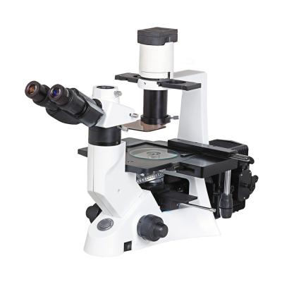 China Metal Instruments Inverted Trinocular Fluorescent Biological Microscope BM-NIB-100 for sale