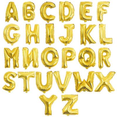 China Festival newcomer letter balloon toys/gift/decorations/A-Z 16 inch rose gold foil balloon party decoration letter balloon for sale