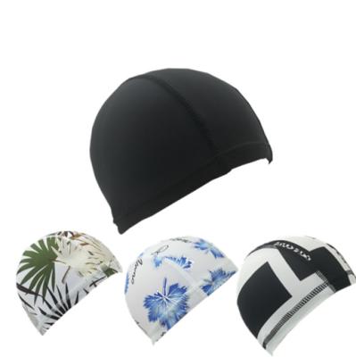 China 2019 hot new fashion image ylm customization style wholesale hot spring hat sales image bathing hat colorful nylon Bath hat for sale