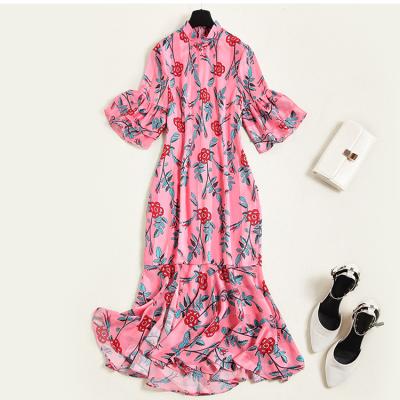 China Women's Cheongsam Dress Qipao Fishtail Cheongsam Dress Border Women's Cheongsam Dress Women's Traditional Chinese Dress Women for sale