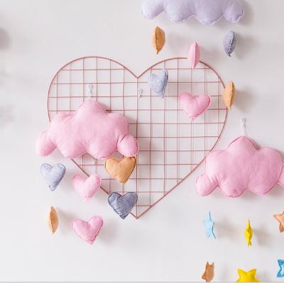 China Tridimensional Mobile Toys 2019 YLM Toy Custom Design Woodland Birthday Baby Gift Handmade Mobile Crib Decor Battery Operated Clouds Roll Up Bell Pendant for sale