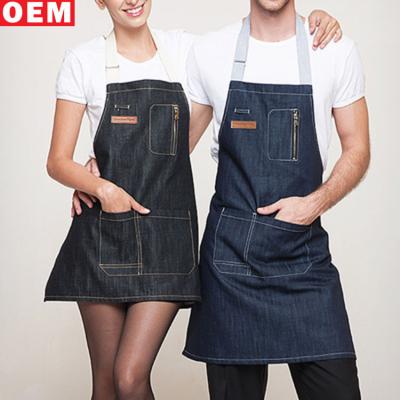 China Custom Fashion Men And Women Coffee Shop Work Denim Skirt Insurance Kitchen Advertising Apron Eco-Friendly Korean Custom Eco-Friendly for sale