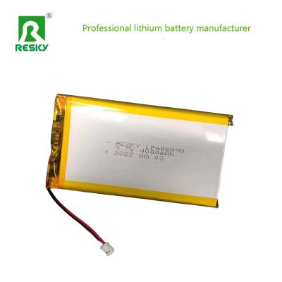 China Power Lithium Polymer Battery Cell 606090 3.7V 4.2V 4000mAh 14.8Wh Lipo Batteries for sale