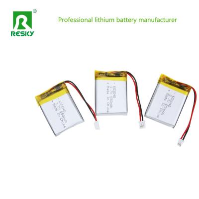 China Lithium Polymer Battery Cell 3.7V 603040 750mAh Rechargeable Batteries For 3D Lamp for sale