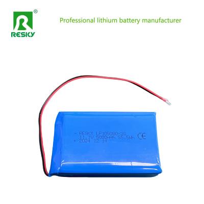 China Célula de batería solar de Li Polymer 105080 3S 11.1V 5000mAh para barco de control remoto en venta