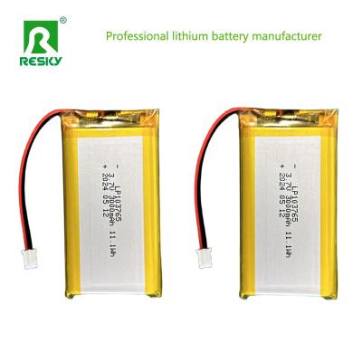 China Rechargeable Li Polymer Cell 103765 3.7V 3000mAh 11.1wh For Digital Camera for sale