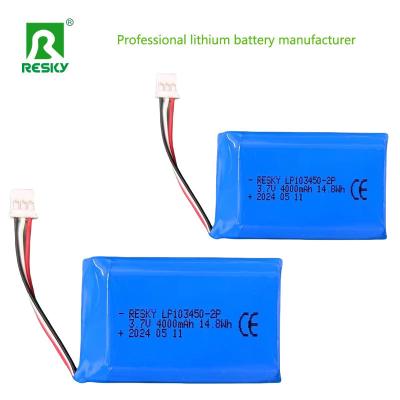 China Rechargeable Li Polymer Battery Pack 103450 1s2p 3.7V 4000mAh for sale